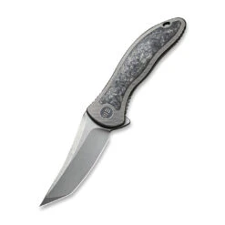 WEKNIFE Mini Synergy Flipper Knife Titanium Integral Handle With Carbon Fiber Inlay (2.93" CPM 20CV Blade) 2012CF-A -WE KNIFE Sales weknife mini synergy flipper knife titanium integral handle with carbon fiber inlay 293 cpm 20cv blade 2012cf a 543802