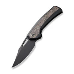 WEKNIFE Nefaris Flipper Knife Titanium Handle (3.48" CPM 20CV Blade) WE22040F-1 -WE KNIFE Sales weknife nefaris button lock knife bronze black titanium handle 348 black stonewashed cpm 20cv blade satin flat we22040f 1 126715