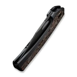 WEKNIFE Nefaris Flipper Knife Titanium Handle (3.48" CPM 20CV Blade) WE22040F-1 -WE KNIFE Sales weknife nefaris button lock knife bronze black titanium handle 348 black stonewashed cpm 20cv blade satin flat we22040f 1 251170