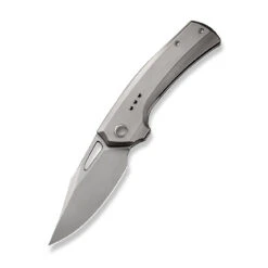 WEKNIFE Nefaris Flipper Knife Titanium Handle (3.48" CPM 20CV Blade) WE22040D-2 -WE KNIFE Sales weknife nefaris button lock knife polished bead blasted titanium handle 348 polished bead blasted cpm 20cv blade we22040d 2 775781