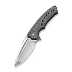 WEKNIFE Nexusia Flipper Knife Titanium Handle (3.48" CPM 20CV Blade) WE22044-3 -WE KNIFE Sales weknife nexusia flipper knife tiger stripe pattern flamed titanium handle 348 hand polished satin cpm 20cv blade we22044 3 176849