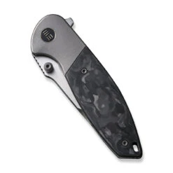 WEKNIFE Nitro Mini Flipper & Thumb Stud Knife Titanium Handle With Carbon Fiber Inlay (3.13" CPM 20CV Blade) WE22015-1 -WE KNIFE Sales weknife nitro mini flipper thumb stud knife titanium handle with carbon fiber inlay 313 cpm 20cv blade we22015 1 157223