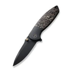 WEKNIFE Nitro Mini Flipper & Thumb Stud Knife Titanium Handle With Carbon Fiber Inlay (3.13" CPM 20CV Blade) WE22015-2 -WE KNIFE Sales weknife nitro mini flipper thumb stud knife titanium handle with carbon fiber inlay 313 cpm 20cv blade we22015 2 138900