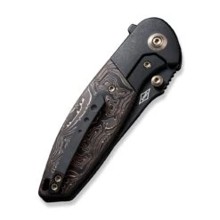 WEKNIFE Nitro Mini Flipper & Thumb Stud Knife Titanium Handle With Carbon Fiber Inlay (3.13" CPM 20CV Blade) WE22015-2 -WE KNIFE Sales weknife nitro mini flipper thumb stud knife titanium handle with carbon fiber inlay 313 cpm 20cv blade we22015 2 248528