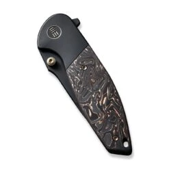 WEKNIFE Nitro Mini Flipper & Thumb Stud Knife Titanium Handle With Carbon Fiber Inlay (3.13" CPM 20CV Blade) WE22015-2 -WE KNIFE Sales weknife nitro mini flipper thumb stud knife titanium handle with carbon fiber inlay 313 cpm 20cv blade we22015 2 572861