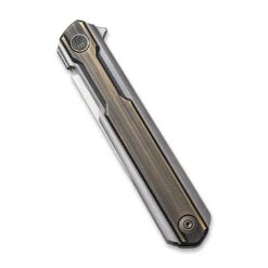 WEKNIFE Peer Flipper Knife Titanium Handle With Brass Overlay (3.46" CPM 20CV Blade) 2015E -WE KNIFE Sales weknife peer flipper knife titanium handle with brass overlay 346 cpm 20cv blade 2015e 297427