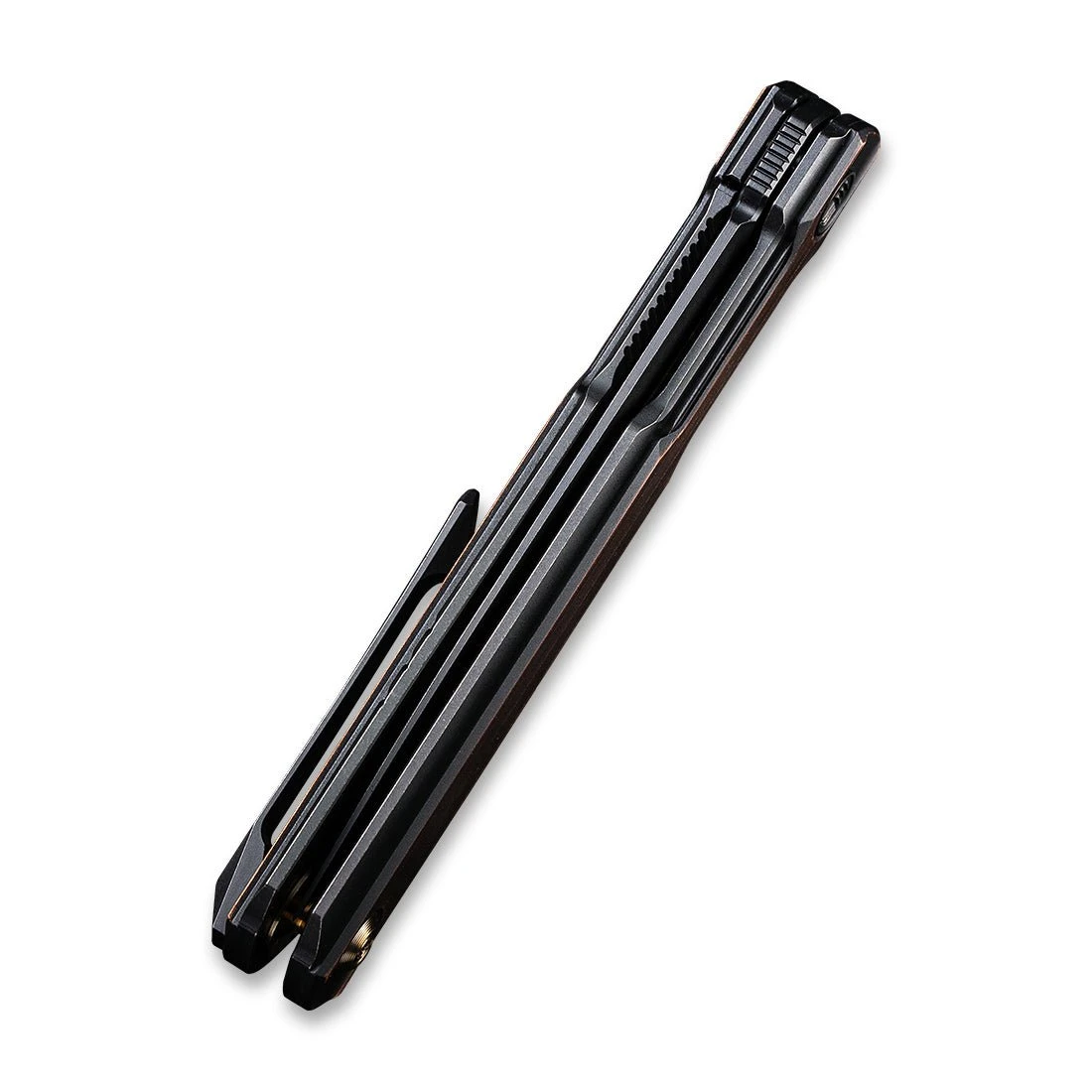 WEKNIFE Peer Flipper Knife Titanium Handle With Copper Overlay (3.46" CPM 20CV Blade) 2015F 9 WEKNIFE Peer Flipper Knife Titanium Handle With Copper Overlay (3.46" CPM 20CV Blade) 2015F - Image 7