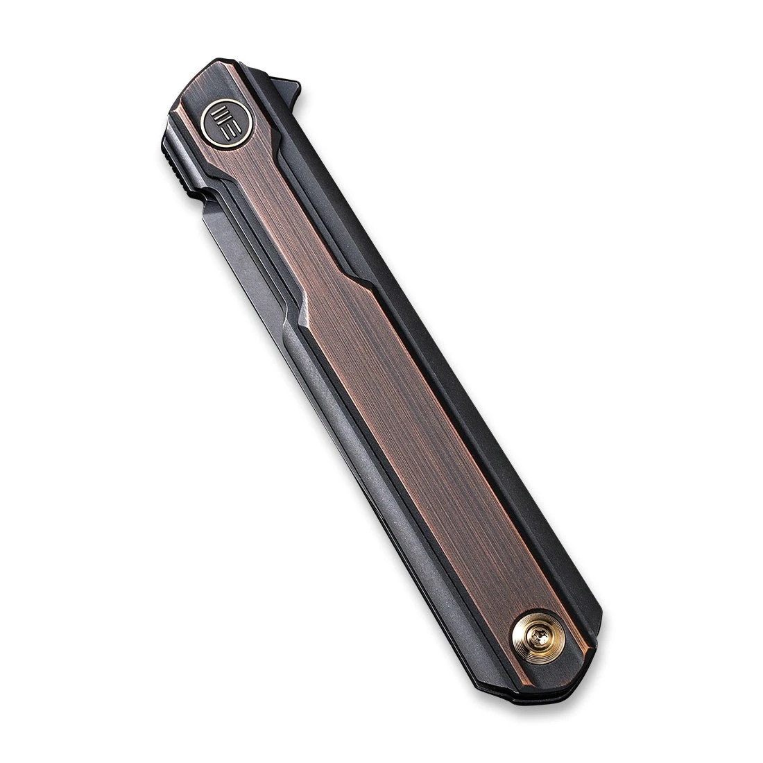 WEKNIFE Peer Flipper Knife Titanium Handle With Copper Overlay (3.46" CPM 20CV Blade) 2015F 7 WEKNIFE Peer Flipper Knife Titanium Handle With Copper Overlay (3.46" CPM 20CV Blade) 2015F - Image 5