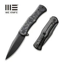 WEKNIFE Primoris Flipper Knife Carbon Fiber With Titanium Handle (3.47" CPM 20CV Blade) WE20047B-1