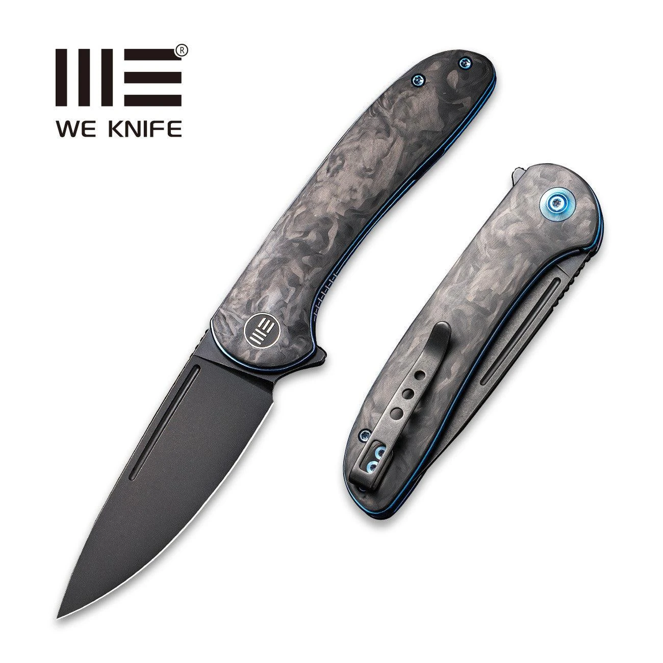 WEKNIFE Saakshi Flipper Knife Carbon Fiber Handle (3.30" CPM 20CV Blade) WE20020C-2 3 WEKNIFE Saakshi Flipper Knife Carbon Fiber Handle (3.30" CPM 20CV Blade) WE20020C-2