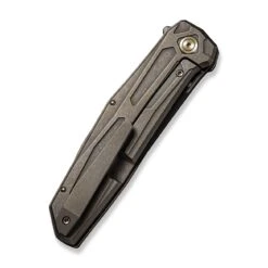 WEKNIFE Shadowfire Flipper Knife Titanium Handle (3.97" CPM 20CV Blade) WE22035-3 17 WEKNIFE Shadowfire Flipper Knife Titanium Handle (3.97" CPM 20CV Blade) WE22035-3 -WE KNIFE Sales weknife shadowfire flipper knife bronze titanium handle 397 black stonewashed bevels black brushed flats cpm 20cv blade we22035 3 500342