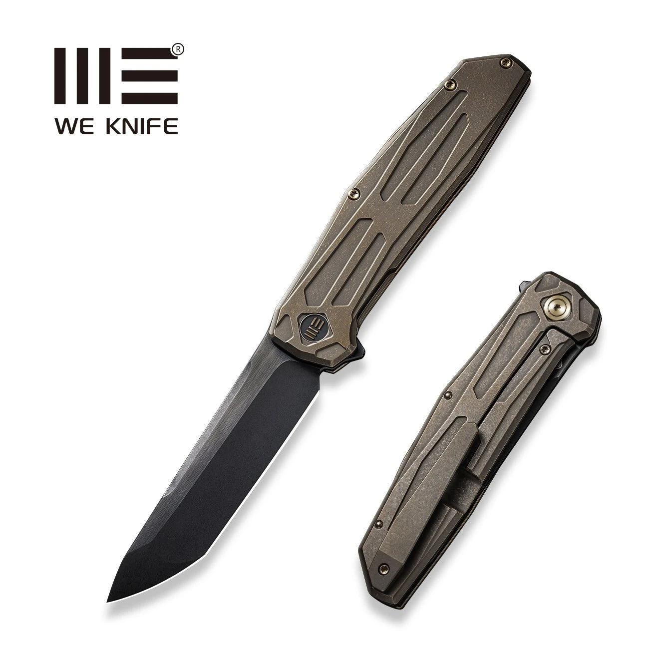 WEKNIFE Shadowfire Flipper Knife Titanium Handle (3.97" CPM 20CV Blade) WE22035-3 3 WEKNIFE Shadowfire Flipper Knife Titanium Handle (3.97" CPM 20CV Blade) WE22035-3