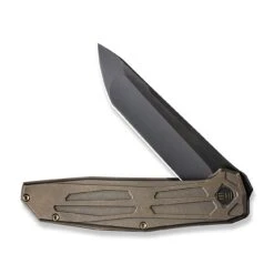 WEKNIFE Shadowfire Flipper Knife Titanium Handle (3.97" CPM 20CV Blade) WE22035-3 15 WEKNIFE Shadowfire Flipper Knife Titanium Handle (3.97" CPM 20CV Blade) WE22035-3 -WE KNIFE Sales weknife shadowfire flipper knife bronze titanium handle 397 black stonewashed bevels black brushed flats cpm 20cv blade we22035 3 852145