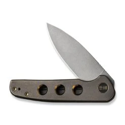 WEKNIFE Shakan Flipper Knife Titanium Handle (2.97" CPM 20CV Blade) WE20052B-2 -WE KNIFE Sales weknife shakan flipper knife titanium handle 297 cpm 20cv blade we20052b 2 223566