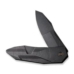 WEKNIFE Solid Flipper Knife Titanium Handle (3.88" CPM 20CV Blade) WE22028-5 20 WEKNIFE Solid Flipper Knife Titanium Handle (3.88" CPM 20CV Blade) WE22028-5 -WE KNIFE Sales weknife solid flipper knife black stonewashed with etching pattern titanium integral handle 388 black stonewashed with etching pattern cpm 20cv blade we22028 5 835676