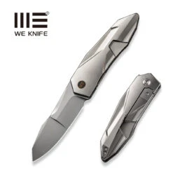 WEKNIFE Solid Flipper Knife Titanium Handle (3.88" CPM 20CV Blade) WE22028-2