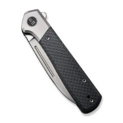 WEKNIFE Soothsayer Flipper Knife Titanium Handle With Carbon Fiber Inlay (3.48" CPM 20CV Blade) WE20050-1 -WE KNIFE Sales weknife soothsayer flipper knife titanium handle with carbon fiber inlay 348 cpm 20cv we20050 1 203589