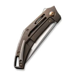 WEKNIFE Speedliner Flipper Knife Bronze Titanium Handle (3.39" Hand Rubbed Satin CPM 20CV Blade) WE22045C-2 -WE KNIFE Sales weknife speedliner flipper knife bronze titanium handle 339 hand rubbed satin cpm 20cv blade we22045c 2 215110