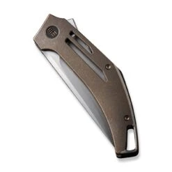 WEKNIFE Speedliner Flipper Knife Bronze Titanium Handle (3.39" Hand Rubbed Satin CPM 20CV Blade) WE22045C-2 -WE KNIFE Sales weknife speedliner flipper knife bronze titanium handle 339 hand rubbed satin cpm 20cv blade we22045c 2 724623