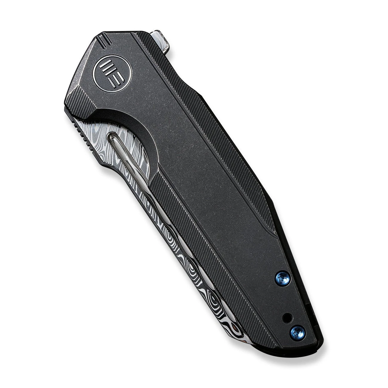 WEKNIFE StarHawk Flipper Knife Titanium Handle (2.81" Damasteel Blade) WE21017-DS1 8 WEKNIFE StarHawk Flipper Knife Titanium Handle (2.81" Damasteel Blade) WE21017-DS1 - Image 6