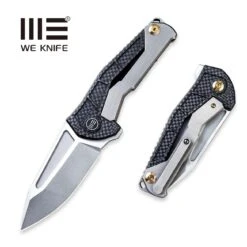 WEKNIFE Sugga Flipper Knife Titanium Handle With Carbon Fiber (3.55" CPM S35VN Blade) 915A