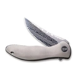 WEKNIFE Synergy2 Flipper Knife Titanium Integral Handle (3.49" Hakkapella Damasteel Blade) 912DS-1 -WE KNIFE Sales weknife synergy2 flipper knife titanium integral handle 349 hakkapella damasteel blade 912ds 1 911136
