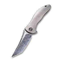 WEKNIFE Synergy2 Flipper Knife Titanium Integral Handle (3.49" Hakkapella Damasteel Blade) 912DS-2 -WE KNIFE Sales weknife synergy2 flipper knife titanium integral handle 349 hakkapella damasteel blade 912ds 2 896487