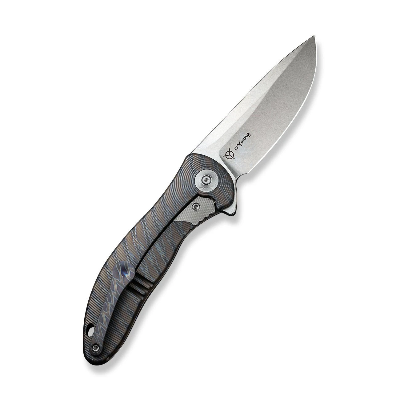 WEKNIFE Synergy2v2 Flipper Knife Titanium Handle (3.49" CPM 20CV Blade) WE18046D-2 4 WEKNIFE Synergy2v2 Flipper Knife Titanium Handle (3.49" CPM 20CV Blade) WE18046D-2 - Image 2