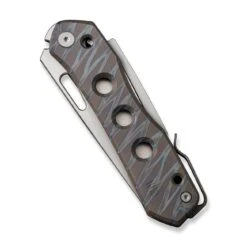 WEKNIFE Vision R Manual Thumb Knife Titanium Handle (3.54" CPM 20CV Blade) WE21031-6 -WE KNIFE Sales weknife vision r manual thumb knife tiger stripe pattern flamed titanium handle 354 silver bead blasted cpm 20cv blade we21031 6 131154