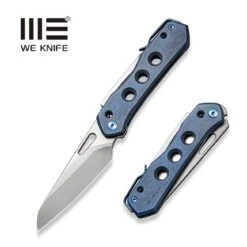 WEKNIFE Vision R Manual Thumb Knife Titanium Handle (3.54" CPM 20CV Blade) WE21031-3