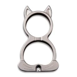 WEKNIFE WE Cat Titanium Material Collectible Knuckle With S/S Bead Chain A-07D -WE KNIFE Sales weknife we cat titanium material collectible knuckle with ss bead chain a 07d 224453