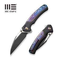 WEKNIFE Ziffius Flipper & Thumb Stud & Button Lock Knife Titanium Handle (3.7" CPM 20CV Blade) WE22024D-1