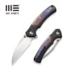 WEKNIFE Ziffius Flipper & Thumb Stud & Button Lock Knife Titanium Handle (3.7" CPM 20CV Blade) WE22024D-2 -WE KNIFE Sales weknife ziffius button lock knife black titanium handle with flamed titanium integral spacer 37 hand rubbed satin cpm 20cv blade we22024d 2 736732