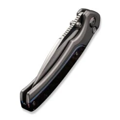 WEKNIFE Ziffius Flipper & Thumb Stud & Button Lock Knife Gray Titanium Handle With Flamed Titanium Integral Spacer (3.7" Hand Rubbed Satin CPM 20CV Blade) WE22024D-4 -WE KNIFE Sales weknife ziffius flipper thumb stud button lock knife gray titanium handle with flamed titanium integral spacer 37 hand rubbed satin cpm 20cv blade we22024d 4 144928