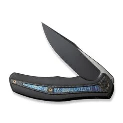 WEKNIFE Zonda Flipper Knife Titanium Handle With Carbon Fiber (4.05" CPM 20CV Blade) WE22016-1 15 WEKNIFE Zonda Flipper Knife Titanium Handle With Carbon Fiber (4.05" CPM 20CV Blade) WE22016-1 -WE KNIFE Sales weknife zonda flipper knife black titanium handle with twill carbon fiber flamed titanium inlay 405 black stonewashed cpm 20cv blade satin flat we22016 1 418307
