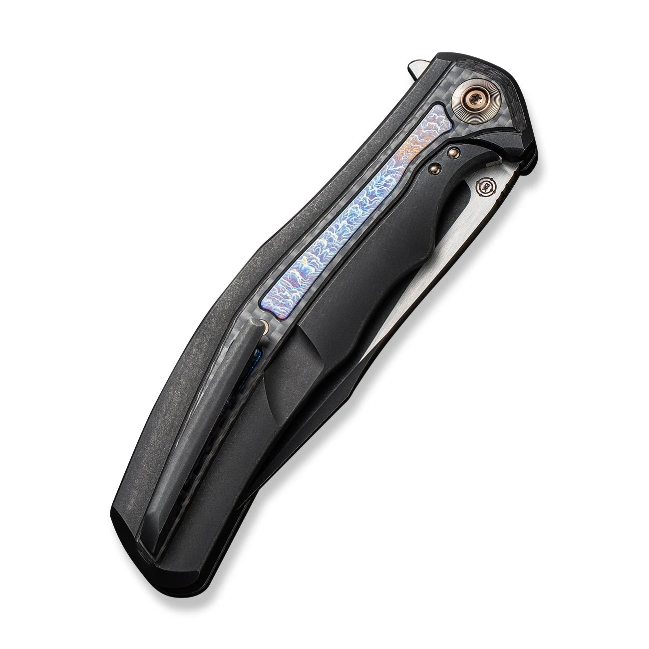 WEKNIFE Zonda Flipper Knife Titanium Handle With Carbon Fiber (4.05" CPM 20CV Blade) WE22016-1 8 WEKNIFE Zonda Flipper Knife Titanium Handle With Carbon Fiber (4.05" CPM 20CV Blade) WE22016-1 - Image 7