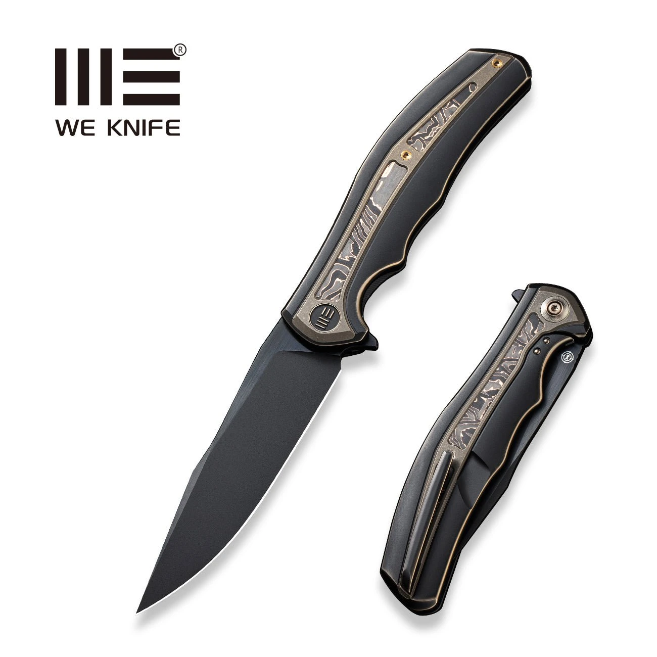 WEKNIFE Zonda Flipper Knife Titanium Handle With Carbon Fiber (4.05" CPM 20CV Blade) WE22016-3 3 WEKNIFE Zonda Flipper Knife Titanium Handle With Carbon Fiber (4.05" CPM 20CV Blade) WE22016-3